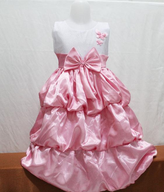 gaun anak pink